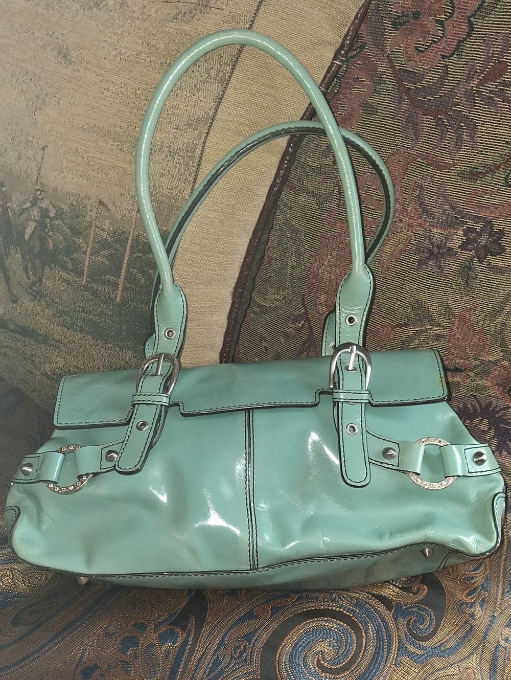 Adrienne Vittadini Aqua Handbag